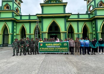 Bersatu untuk Lingkungan Bersih: Karya Bakti Kodim 1313/Pohuwato di Pasar Tradisional Marisa